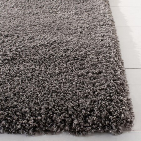 Safavieh 6 ft. 7 in. x 6 ft. 7 in. Royal Shag 100 Square Power-Loomed Rug Dark Gray RYG115I-7SQ